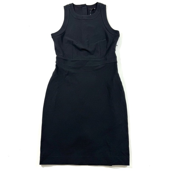 NWOT Ann Taylor Button Back Halter Sheath Dress Black - Picture 3 of 10